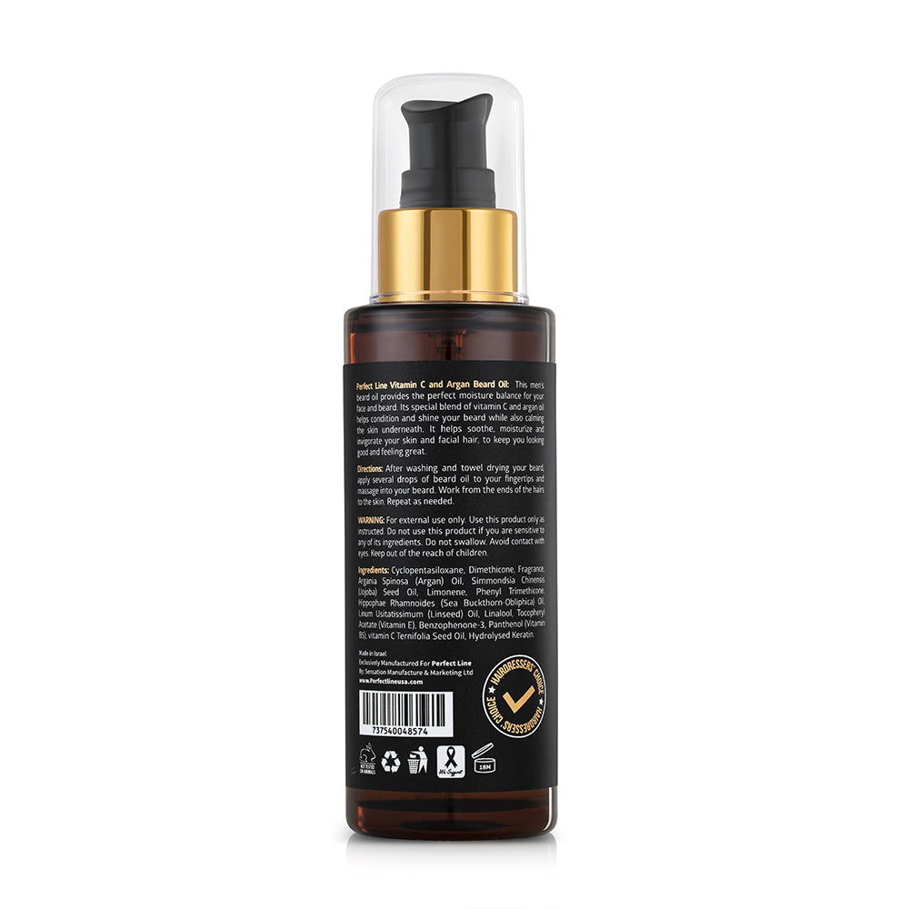 Aceite de argán para barba con vitamina C 100 mL