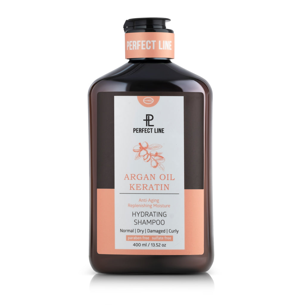Shampoo hidratante de Keratina con Aceite de Argán 400 mL