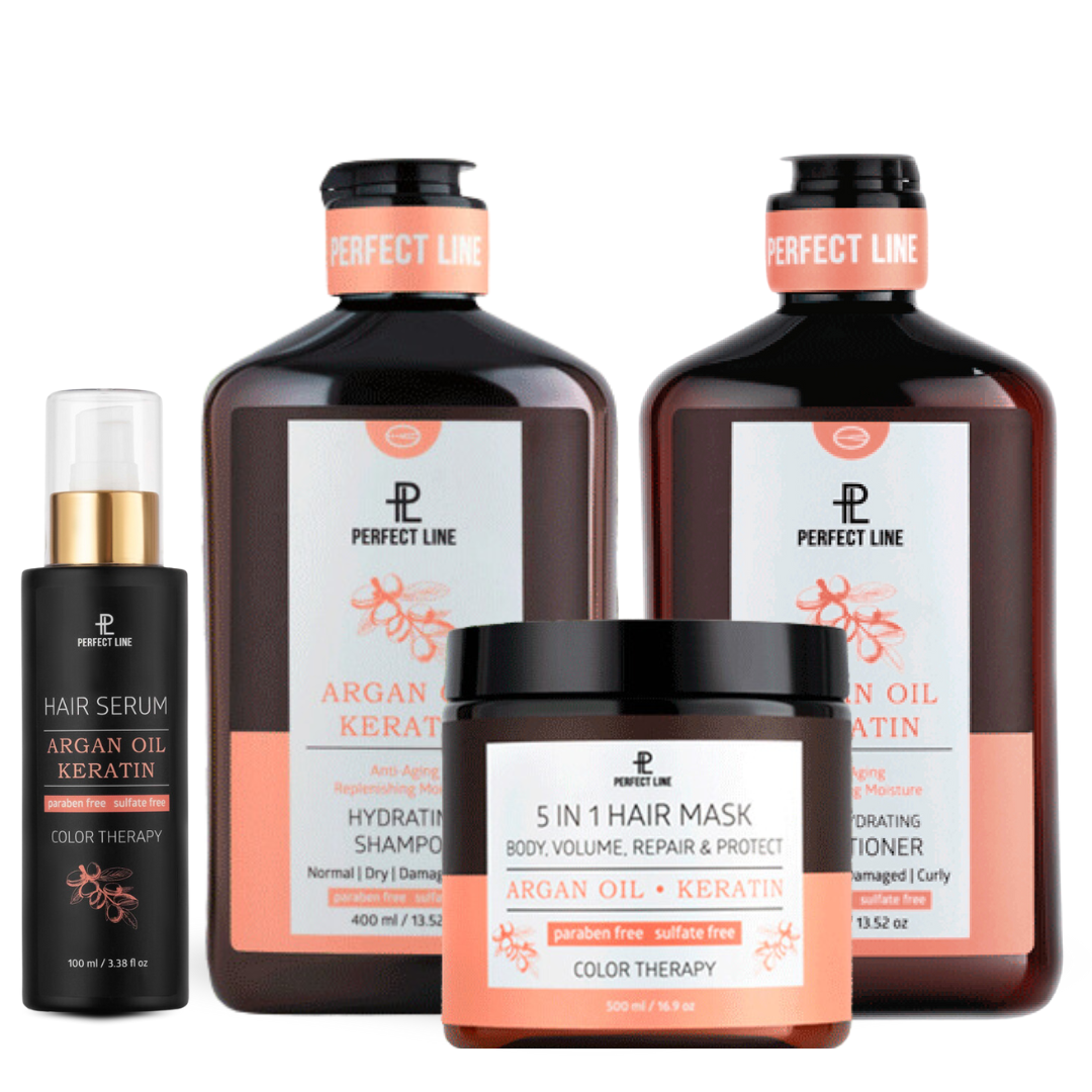 Kit Rutina Completa de Keratina con Aceite de Argán