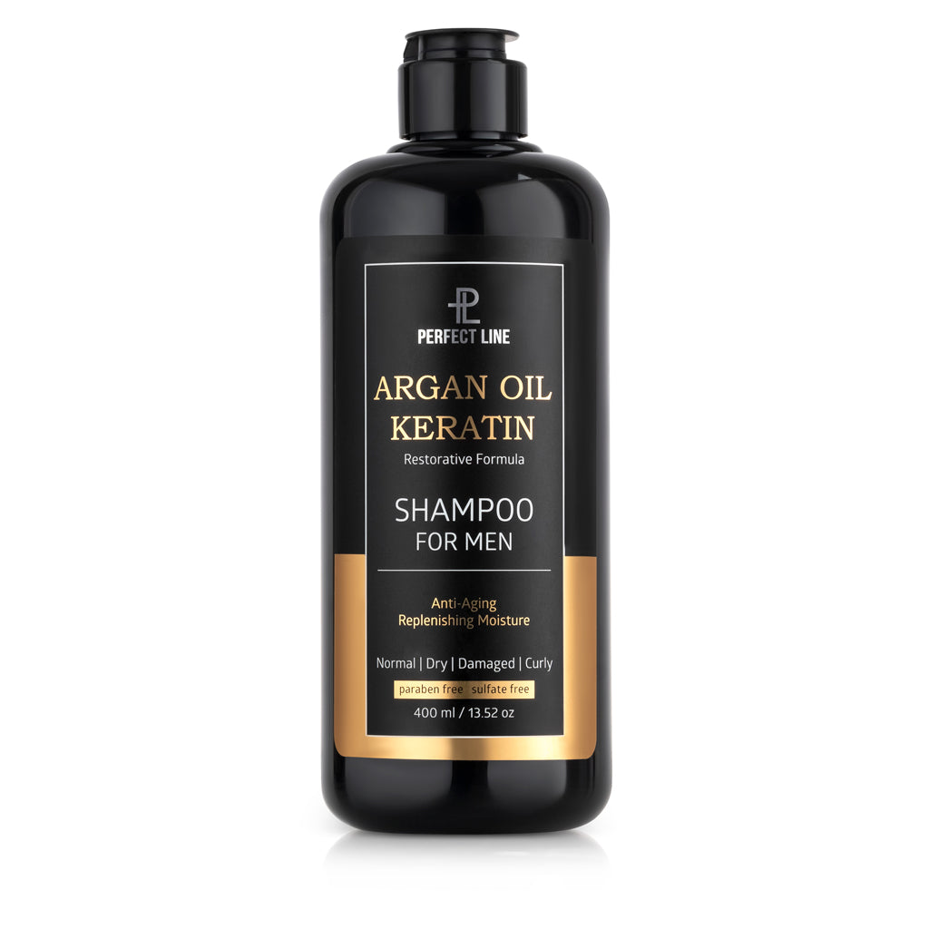 Shampoo de Keratina con Aceite de Argán 400 mL