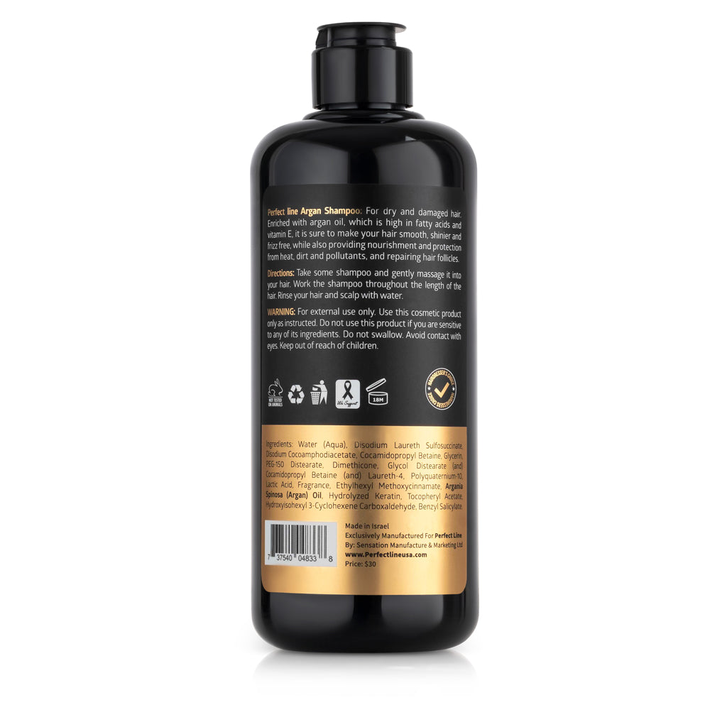 Shampoo de Keratina con Aceite de Argán 400 mL