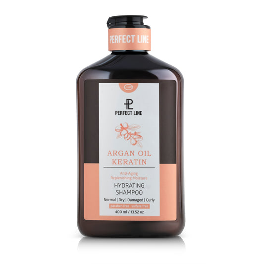 Shampoo hidratante de Keratina con Aceite de Argán 400 mL
