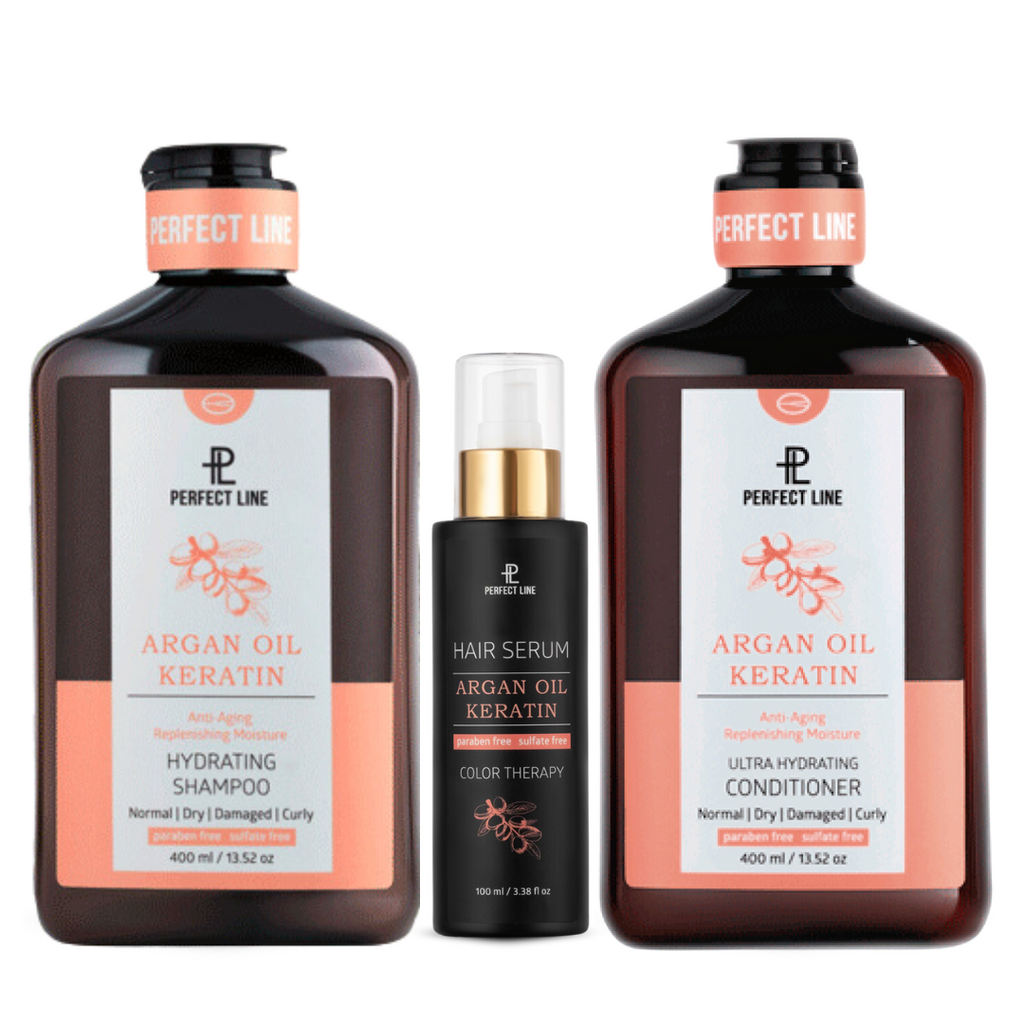 Kit para reducir el frizz de Keratina con Aceite de Argán