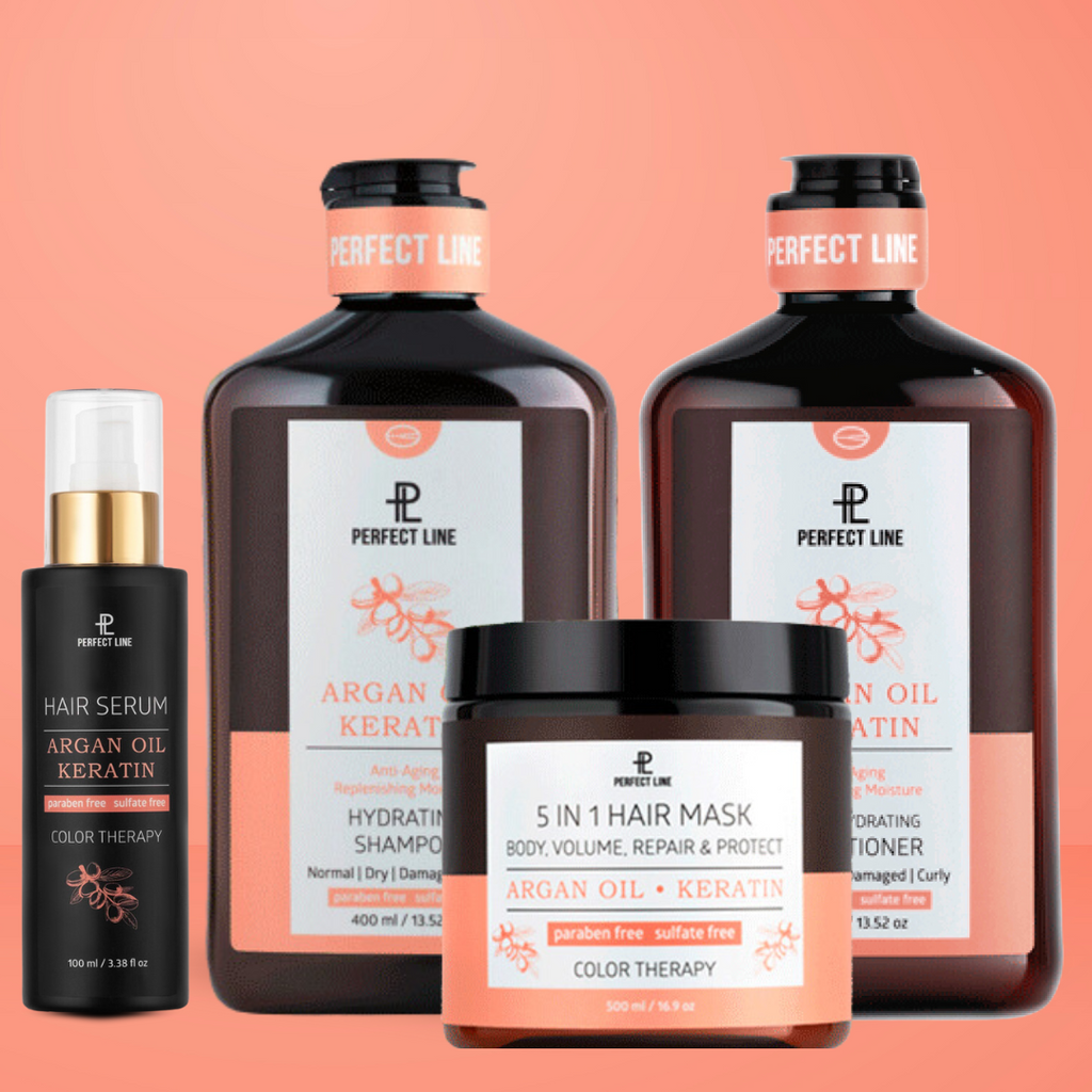 Kit Rutina Completa de Keratina con Aceite de Argán